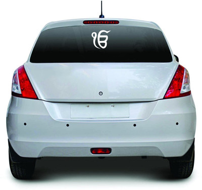 Helsov Sticker & Decal for Car & Bike(White)