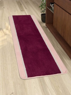 Saral Home Purple Cotton Runner(2 ft,  X 5 ft, Rectangle)