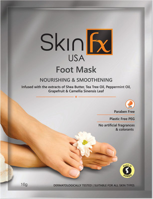 Skin FX Foot Mask For Nourishment And Smoothening Combo Pack of 2(32 g)