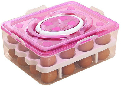 lOMESH Plastic Egg Container  - 2.5 dozen(Pink)