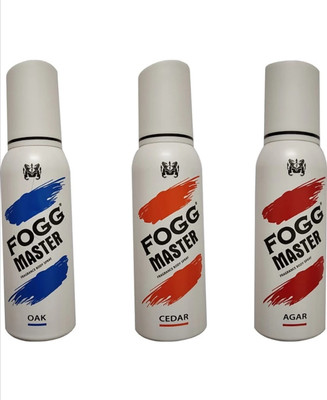 FOGG OAK + CEDAR + AGAR Body Spray  -  For Men & Women(360 ml, Pack of 3)