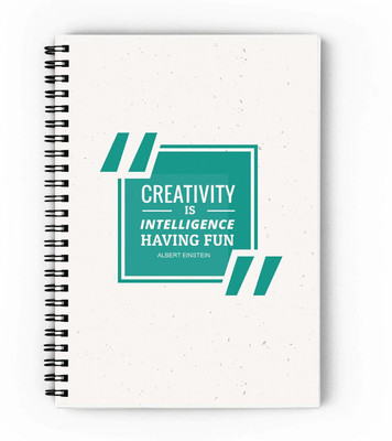 epheriwala Creativity Is Intelligence A5 Diary Ruled 160 Pages(White)