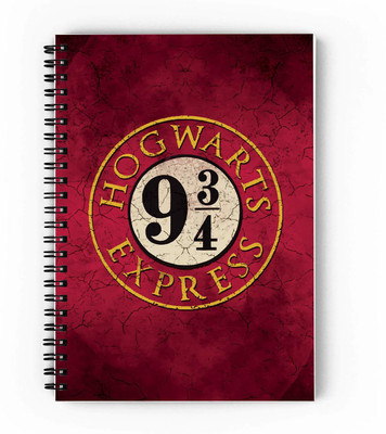 epheriwala Hogwarth Express A5 Diary Ruled 160 Pages(Red)