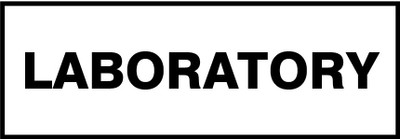 VVWV LABORATORY SIGN STICKER Emergency Sign