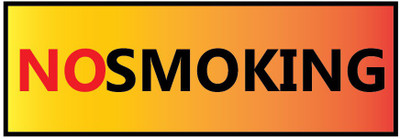 VVWV NO SMOKING SIGN STICKER Emergency Sign