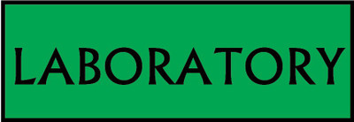 VVWV LABORATORY SIGN STICKER Emergency Sign