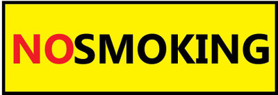 VVWV NO SMOKING SIGN STICKER Emergency Sign
