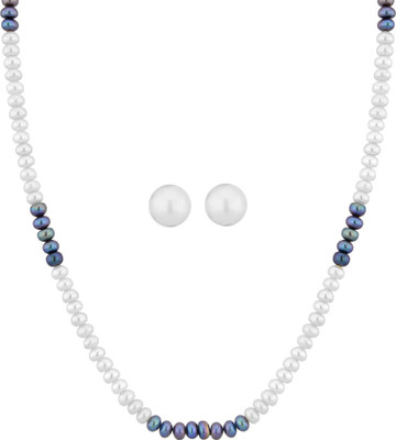 Sri Jagdamba Pearls Mother of Pearl Gold-plated Gold Jewellery Set(Pack of 1)