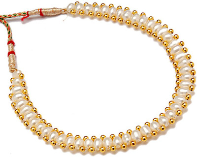 Sri Jagdamba Pearls Alloy Gold-plated Gold Jewellery Set(Pack of 1)