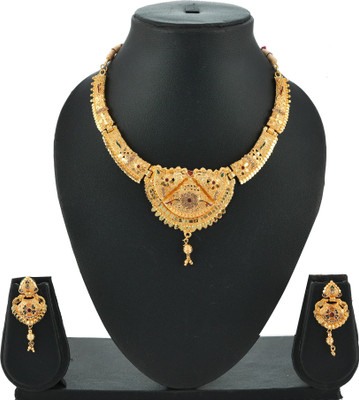 Handicraft Kottage Metal Gold Jewellery Set(Pack of 1)