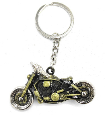 Jdp Novelty Bike Metal Keychain with Rotating Wheels and Movable Handlebar. Key Chain