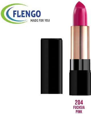 FLENGO True Matte Lipstick Ultra Smooth Lipstick 204(Fuchsia Pink, 3.5 g)