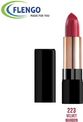 FLENGO True Matte Lipstick Ultra Smooth Lipstick 222(Velvet Maroon, 3.5 g)