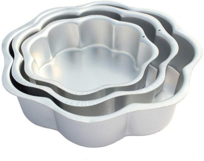 ROYALE MESUM Aluminium Cake Mould 1(Pack of 3)