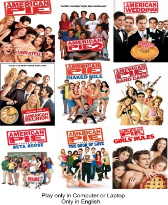 American Pie Film series (9 Movies) only in English play only in Computer or Laptop HD Quality without Poster(DVD English)
