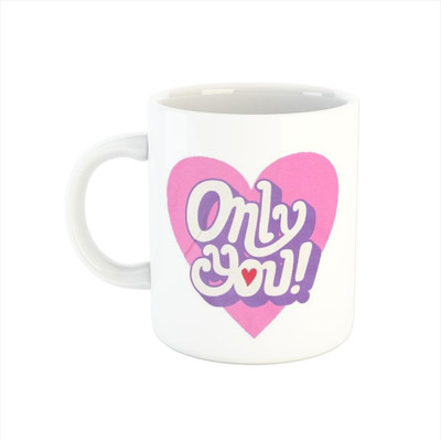 Ser Ak Coffee With Only You Design Ceramic Coffee Mug(325 ml)