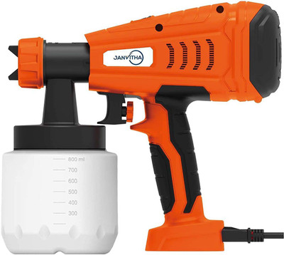 Janvitha JPS550B Electric Paint Spray Gun Elite 550W HVLP Sprayer (Orange)