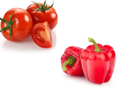 U-GROW INDIA RED TOMATO AND RED CAPSICUM COMBO Seed(200 per packet)