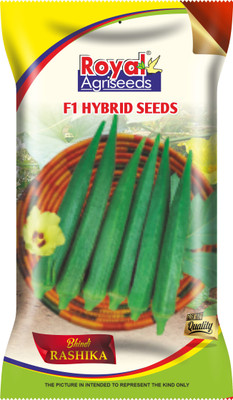 ROYAL AGRISEEDS LADY FINGER F1 HYBRID SEEDS Seed(150 per packet)