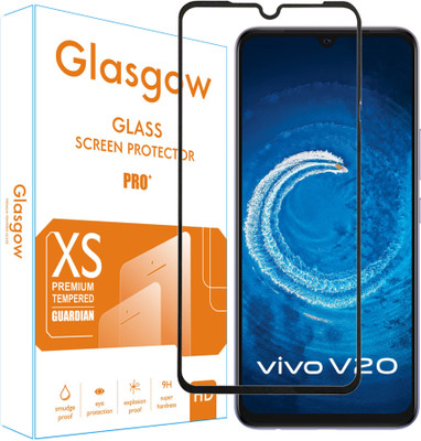 Glasgow Edge To Edge Tempered Glass for Vivo V20(Pack of 1)