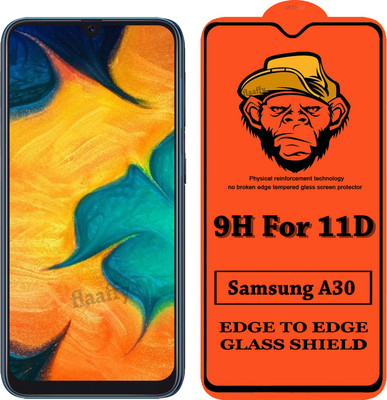CRodible Edge To Edge Tempered Glass for Samsung Galaxy A30(Pack of 1)