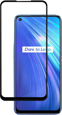 HUPSHY Edge To Edge Tempered Glass for Realme 6(Pack of 1)