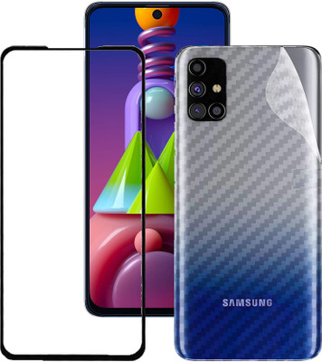HOBBYTRONICS Front and Back Screen Guard for Samsung M51(Pack of 1)