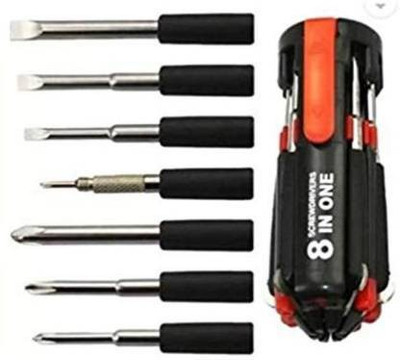 smile4u (PACK OF 2) XX 8 in 1 Multi Function Screwdriver Tool Kit Standard Screwdriver Set(Pack of 2)