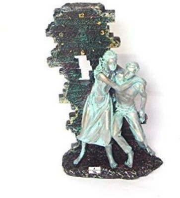 Zoltamulata Antique Romantic Love Couple Statue for Home Decor Table Decor & Also Gift Item with Height 10.5 inch Decorative Showpiece  -  26 cm(Metal, Multicolor)