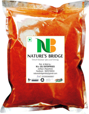 Nature's Bridge Organic Red Chilli Powder - 900 Gm / Mathania Lal Mirch Powder/ Red Chilli Powder(900 g)