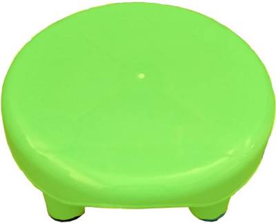 S-QUBE Parrot Green Round Bathroom Stool Bathroom Stool