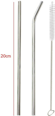 play run Candy Drinking Straw(Silver, Pack of 3)
