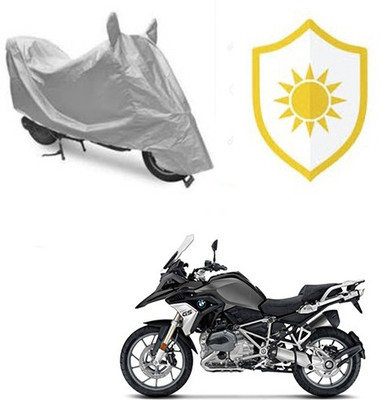 saanvi Waterproof Two Wheeler Cover for BMW(1200 GS, Silver)
