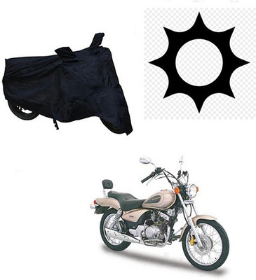 SRENTERPRISES Two Wheeler Cover for Yamaha(Enticer, Black)