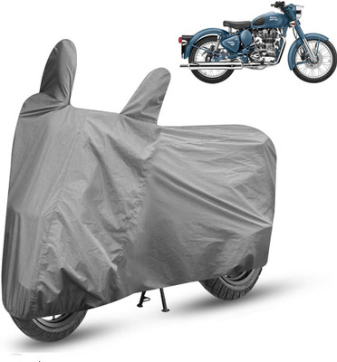 APNEK Waterproof Two Wheeler Cover for Royal Enfield(Bullet 500, Grey)