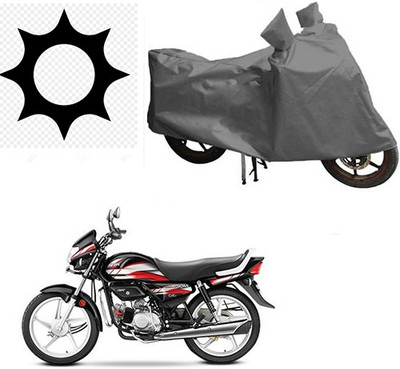 RPSENTTERPR Waterproof Two Wheeler Cover for Hero(CD deluxe, Grey)