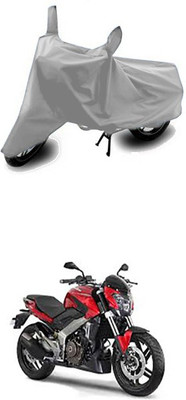 Gromaa Two Wheeler Cover for Bajaj(Silver)