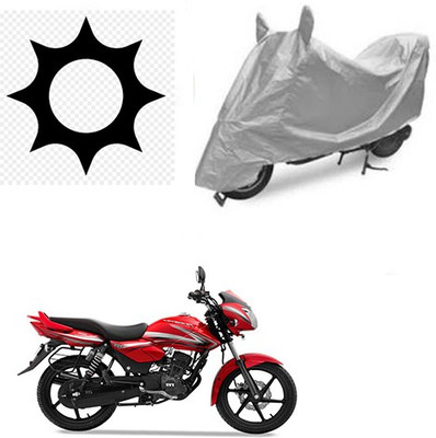 RPSENTTERPR Waterproof Two Wheeler Cover for TVS(Pheonix, Silver)