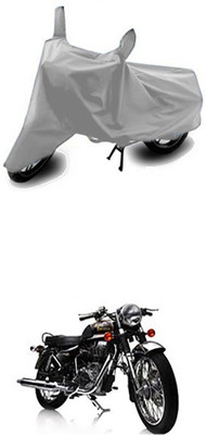 Gromaa Two Wheeler Cover for Royal Enfield(Silver)