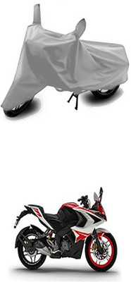 Gromaa Two Wheeler Cover for Bajaj(Pulsar RS 200, Silver)