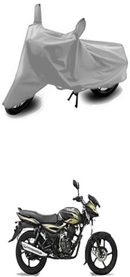 Utkarsh Two Wheeler Cover for Bajaj(Discover, Silver)