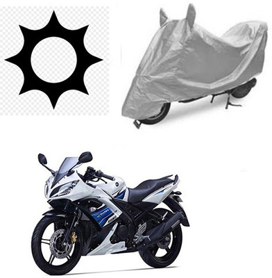 RPSENTTERPR Waterproof Two Wheeler Cover for Yamaha(YZF R15 S, Silver)