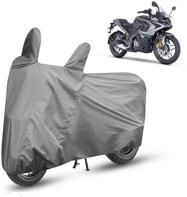 APNEK Waterproof Two Wheeler Cover for Bajaj(Pulsar RS 200, Grey)
