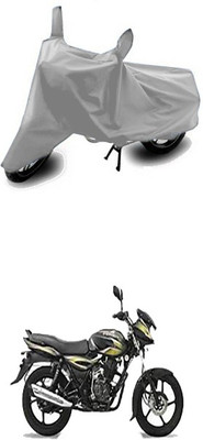 Utkarsh Two Wheeler Cover for Bajaj(Discover, Silver)