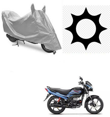 SRENTERPRISES Waterproof Two Wheeler Cover for Honda(Passion Pro, Silver)