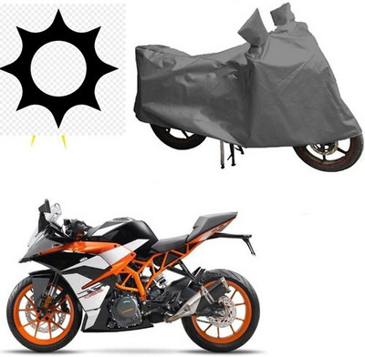RPSENTTERPR Waterproof Two Wheeler Cover for KTM(RD 350, Grey)