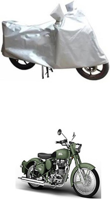 Coverit Two Wheeler Cover for Royal Enfield(Silver)