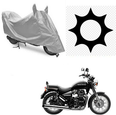SRENTERPRISES Waterproof Two Wheeler Cover for Royal Enfield(Thunderbird 500, Silver)