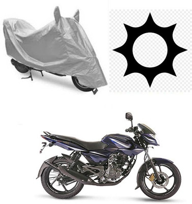 SRENTERPRISES Two Wheeler Cover for Bajaj(Pulsar 135 LS DTS-i, Silver)