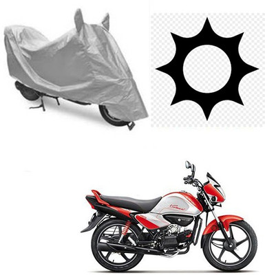 RPSENTTERPR Waterproof Two Wheeler Cover for Hero(Splendor I Smart, Silver)